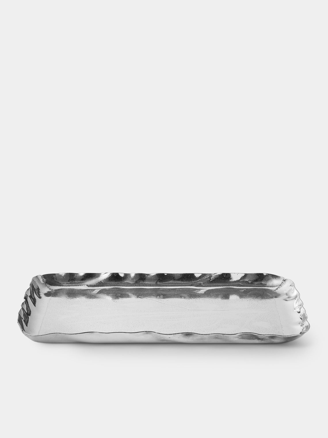 Antique and Vintage - 1900s Christofle Silver-Plated Leaf Tray (11.5in/29cm) - Silver - ABASK