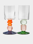 Gather - Miami Hand-Blown Wine Glasses (Set of 2) -  - ABASK - 