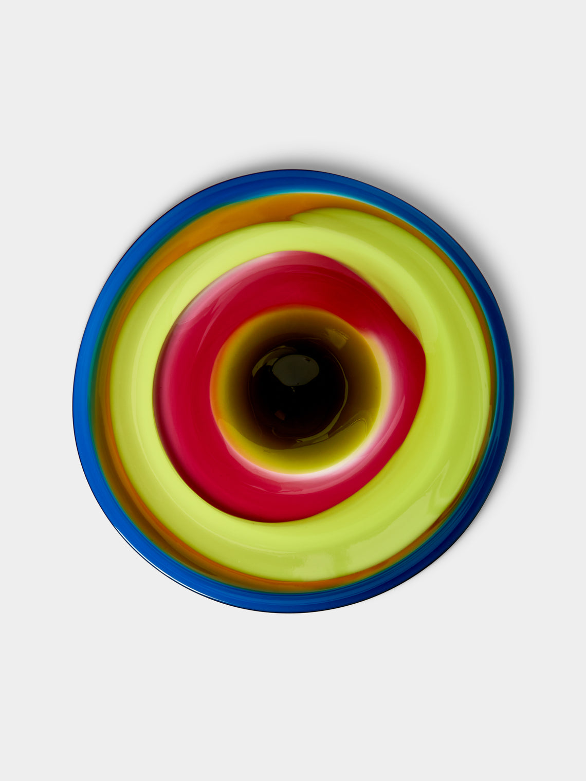 Stewart Hearn - Chartreuse Circle Hand-Blown Glass Vase (22.5in/57cm) - Multiple - ABASK - 