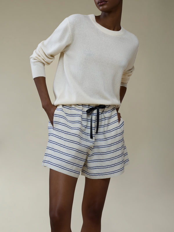 Ryan Roche - Cloud Cashmere and Silk Crew-Neck Sweater | Size: S - Ivory - ABASK