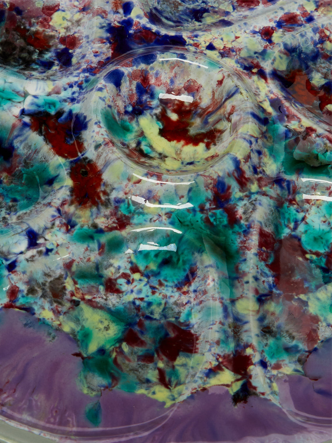 Antique and Vintage - 1960s Abstract Oyster Plate -  - ABASK