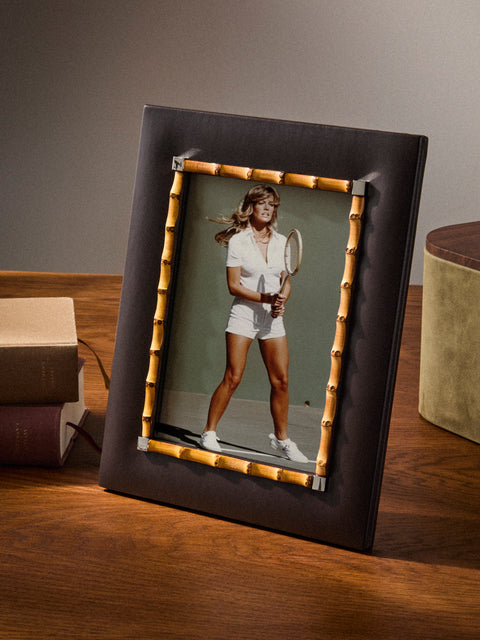 Riviere - Bice Bamboo and Leather Photo Frame (5x7") - Brown - ABASK