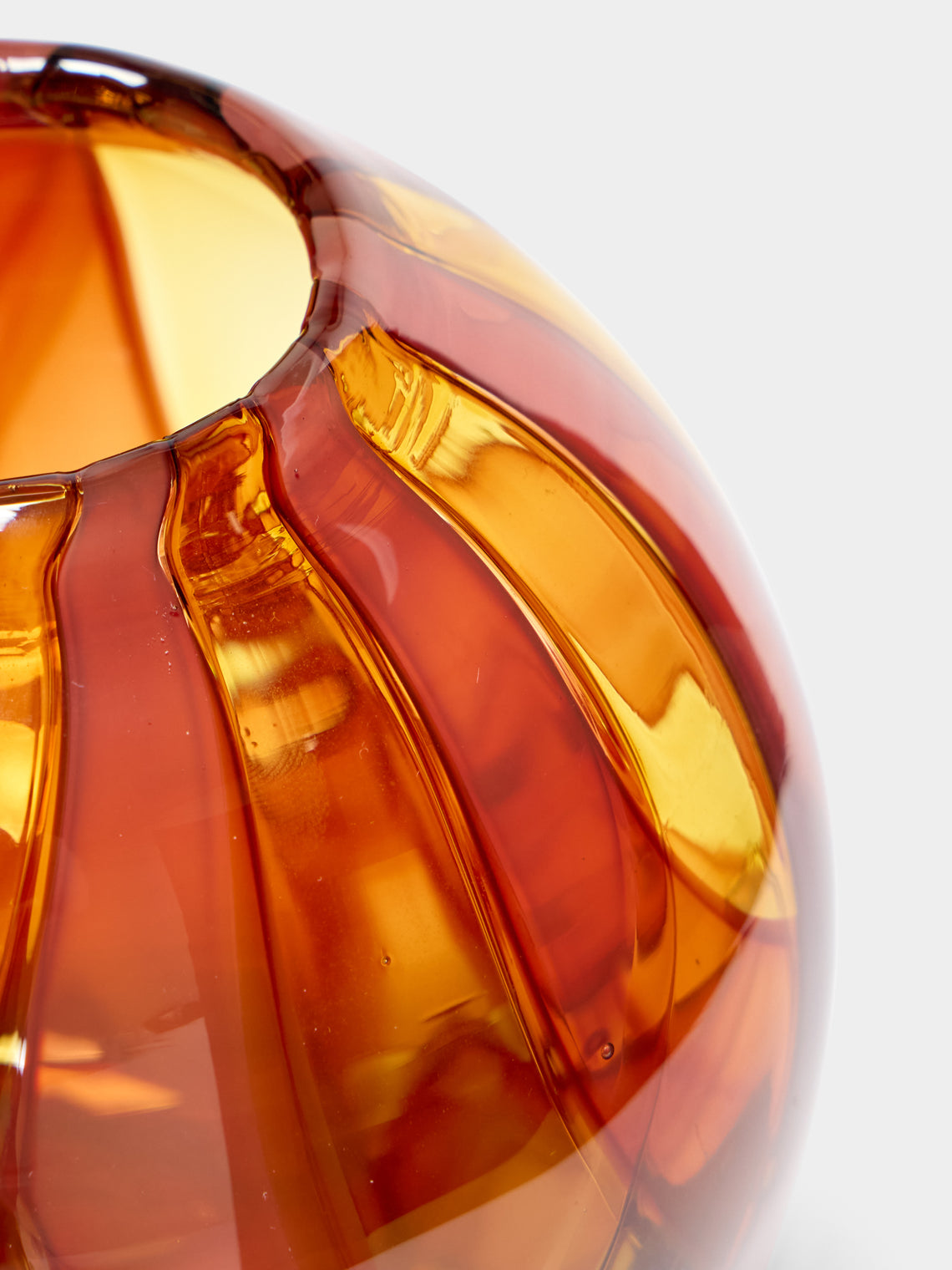 Moonarij - Babymoon Hand-Blown Glass Vase (4.5in/12cm) - Brown - ABASK