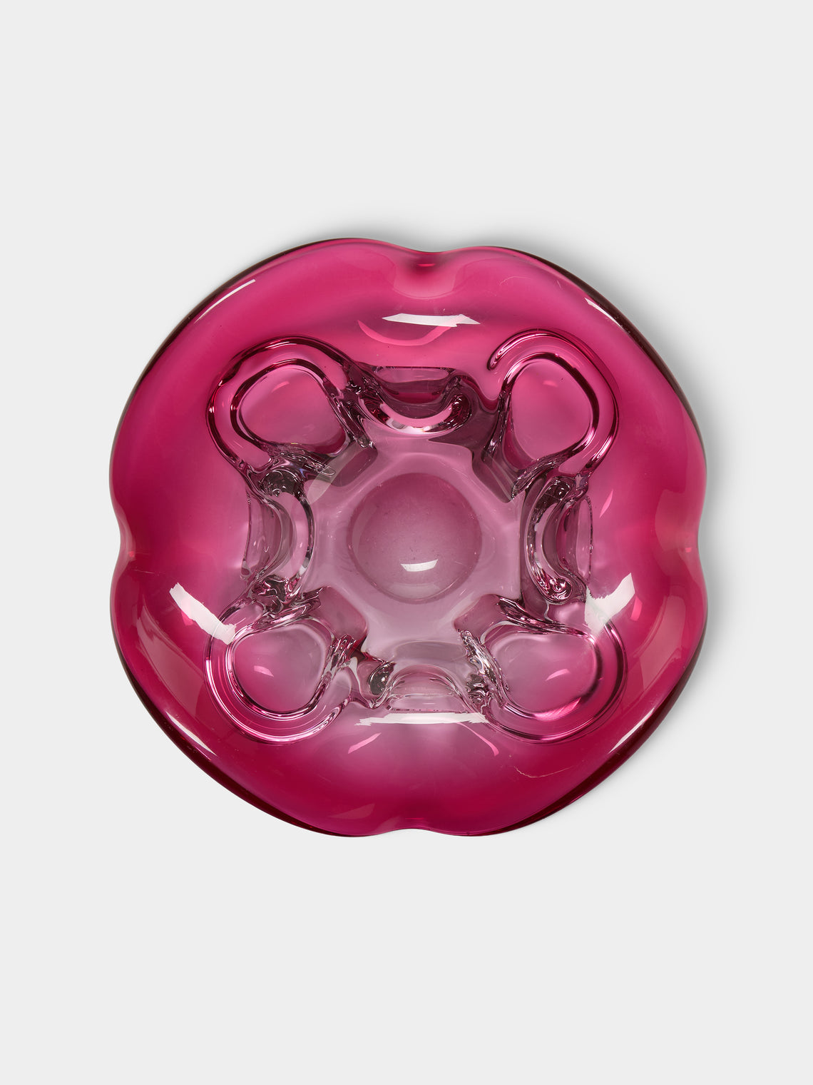 Antique and Vintage - Mid-Century Crystal Ashtray - Purple - ABASK