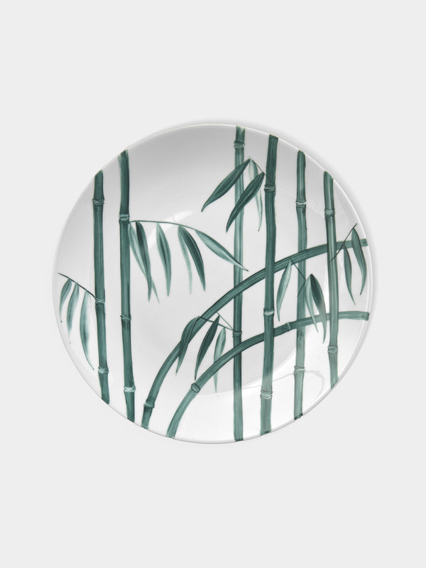 Marie Daage - Jardin d'Arashiyama Hand-Painted Porcelain Dinner Plate (10.5in/26.5cm) - White - ABASK - 