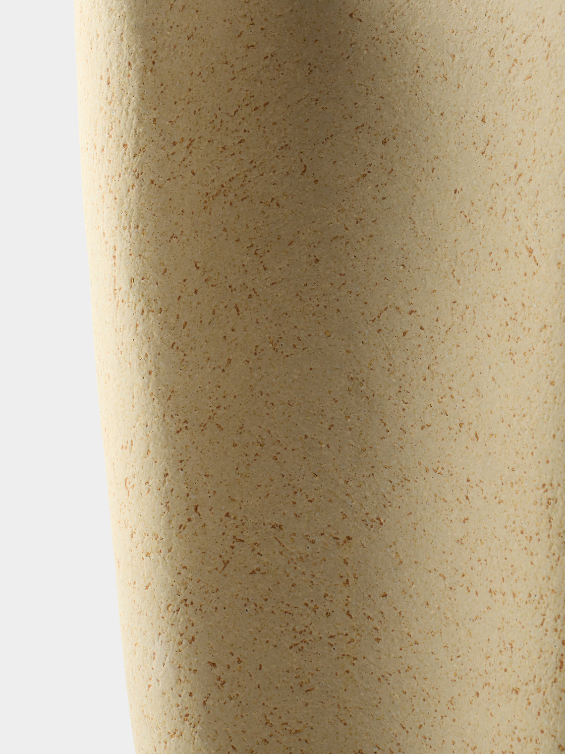 Linda Ouhbi - No. 1 Hand-Built Stoneware Vase (16.5in/42cm) - Beige - ABASK