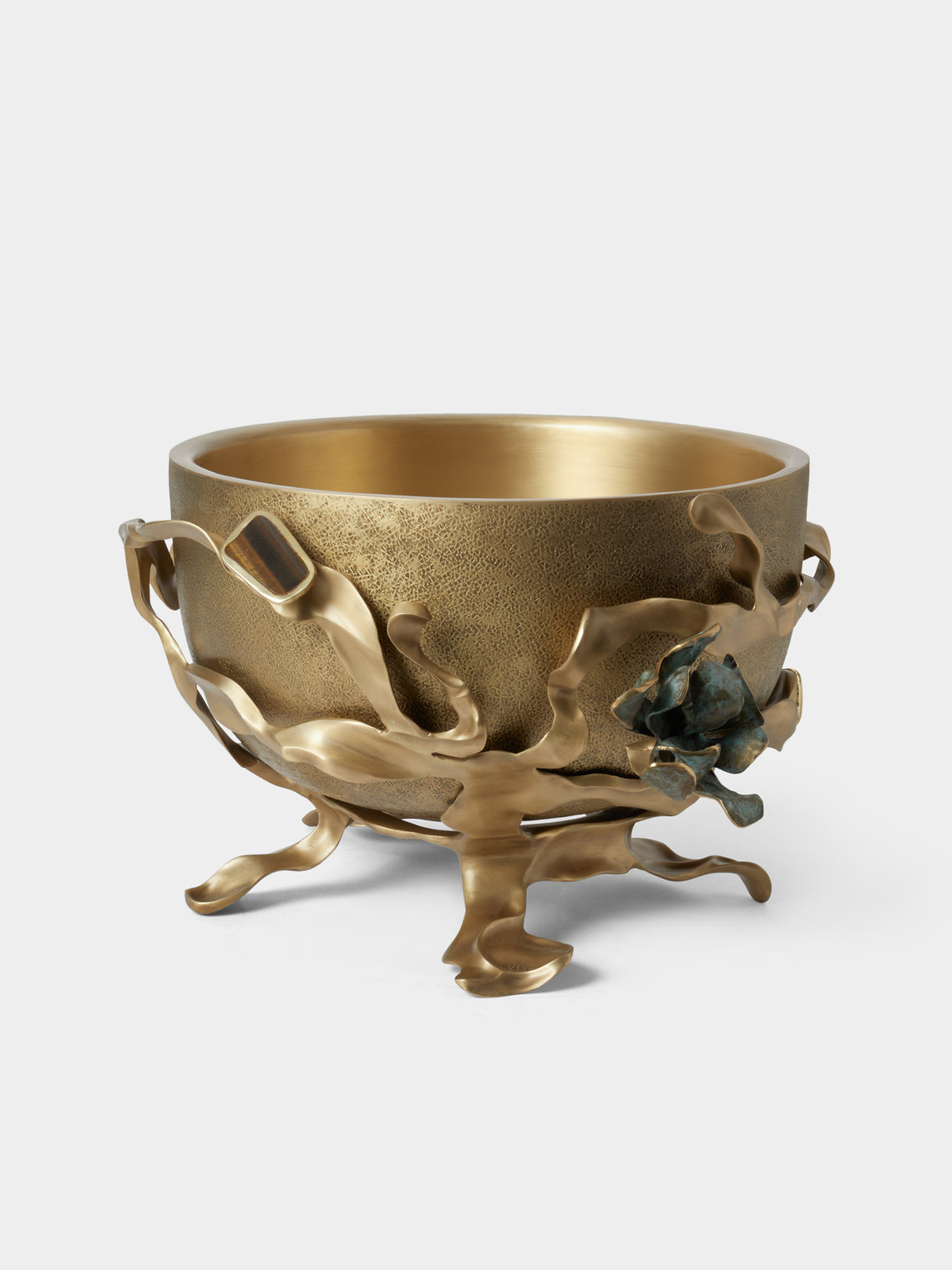 Viya - Tutti Frutti Brass Champagne Bucket - Bronze - ABASK