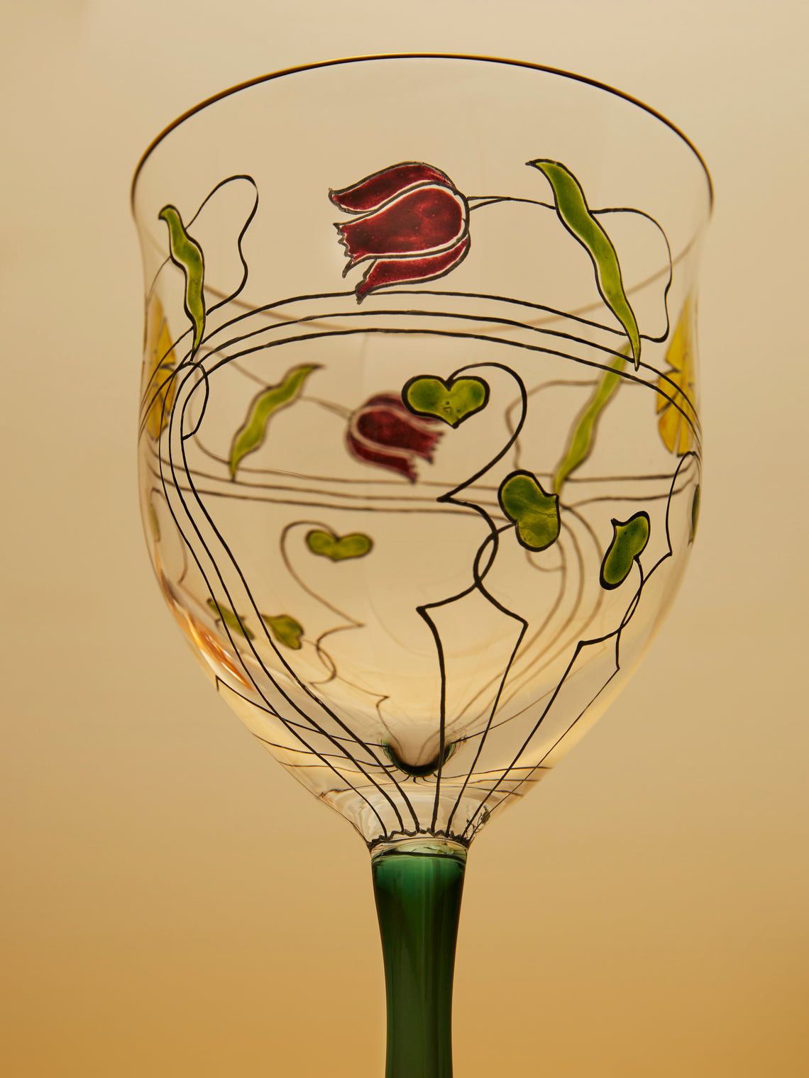 Theresienthal - Serenade Hand-Painted Crystal White Wine Glass -  - ABASK