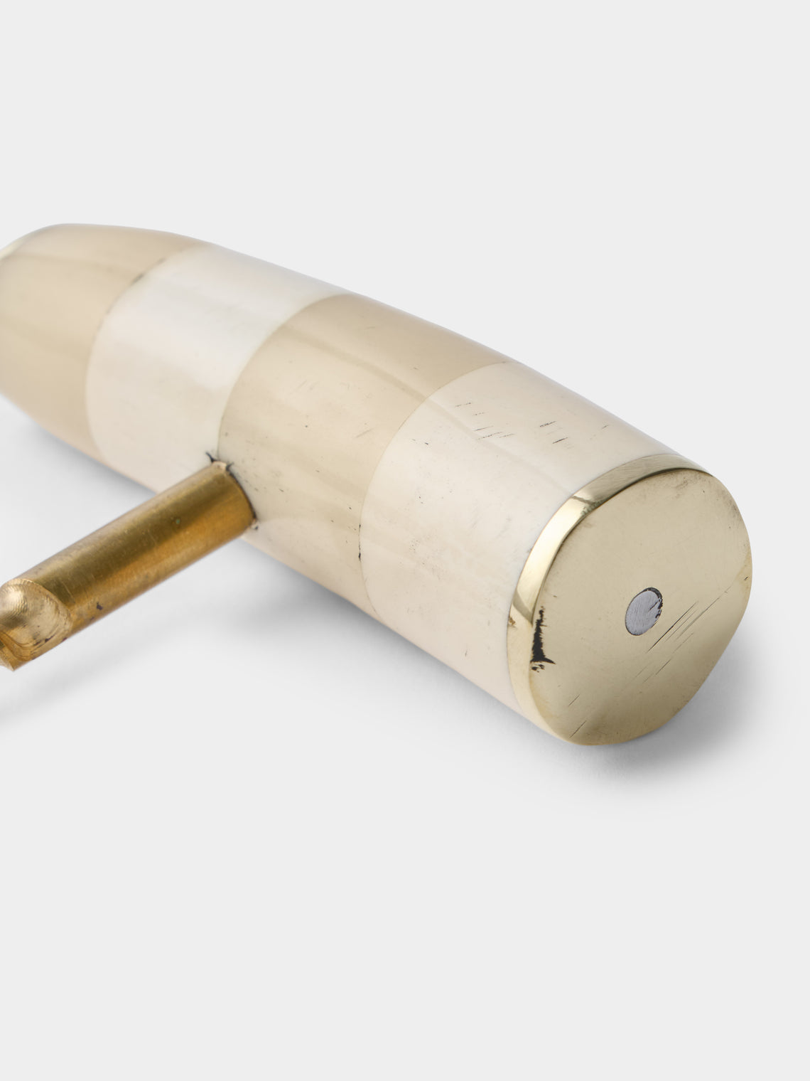 Poglia - Bone and Brass Corkscrew - Cream - ABASK