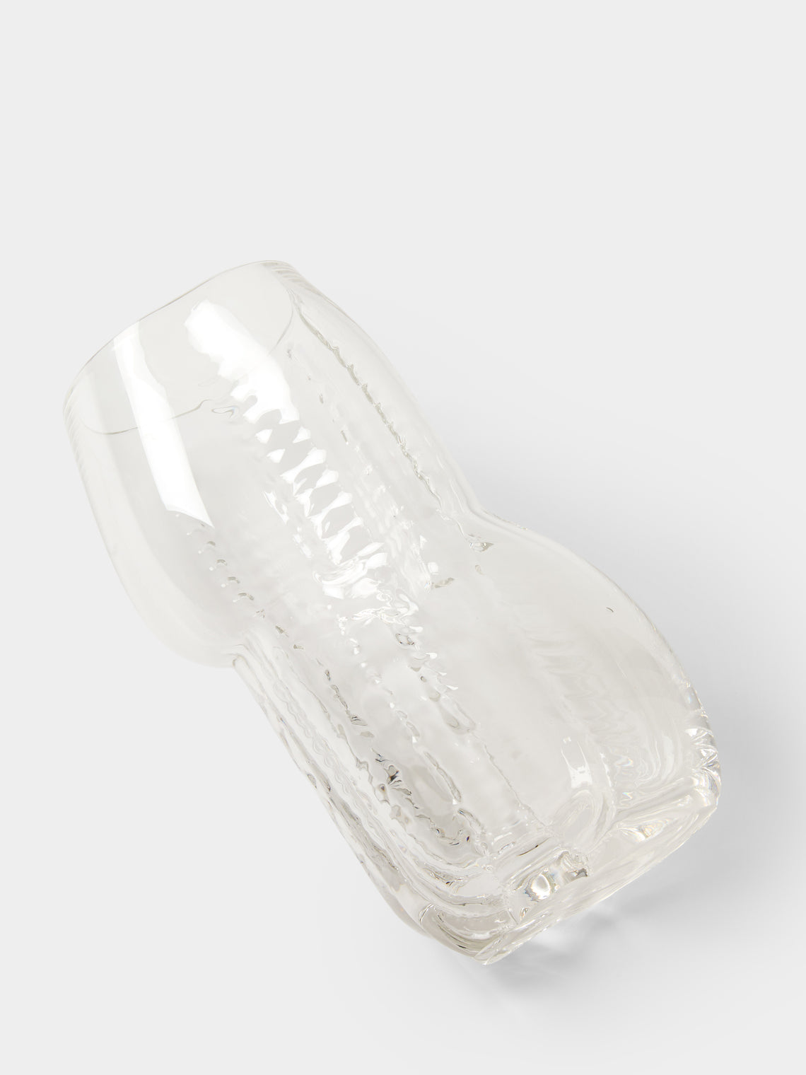 Hana Hillerová - Remix Hand-Blown Glass Vessel (12in/31cm) - Clear - ABASK