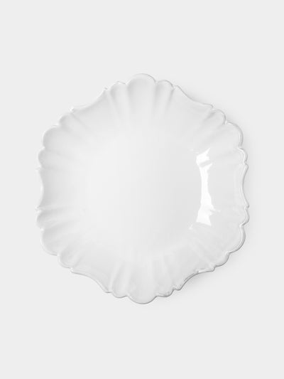 Astier de Villatte - Victor Hand-Glazed Ceramic Large Soup Plate – 8in/20cm (Set of 2) - White - ABASK - 