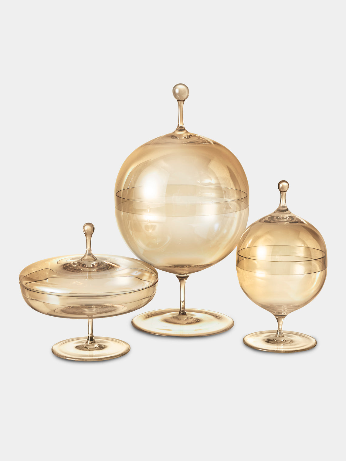 Lobmeyr - Hand-Blown Crystal Candy Dish - Gold - ABASK