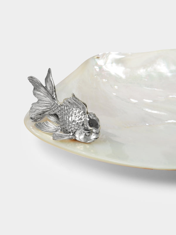 Objet Luxe - Silver-Plated and Mother-of-Pearl Plate -  - ABASK
