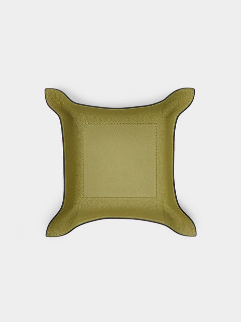 Giobagnara - Jack Leather Square Valet Tray - Green - ABASK - 