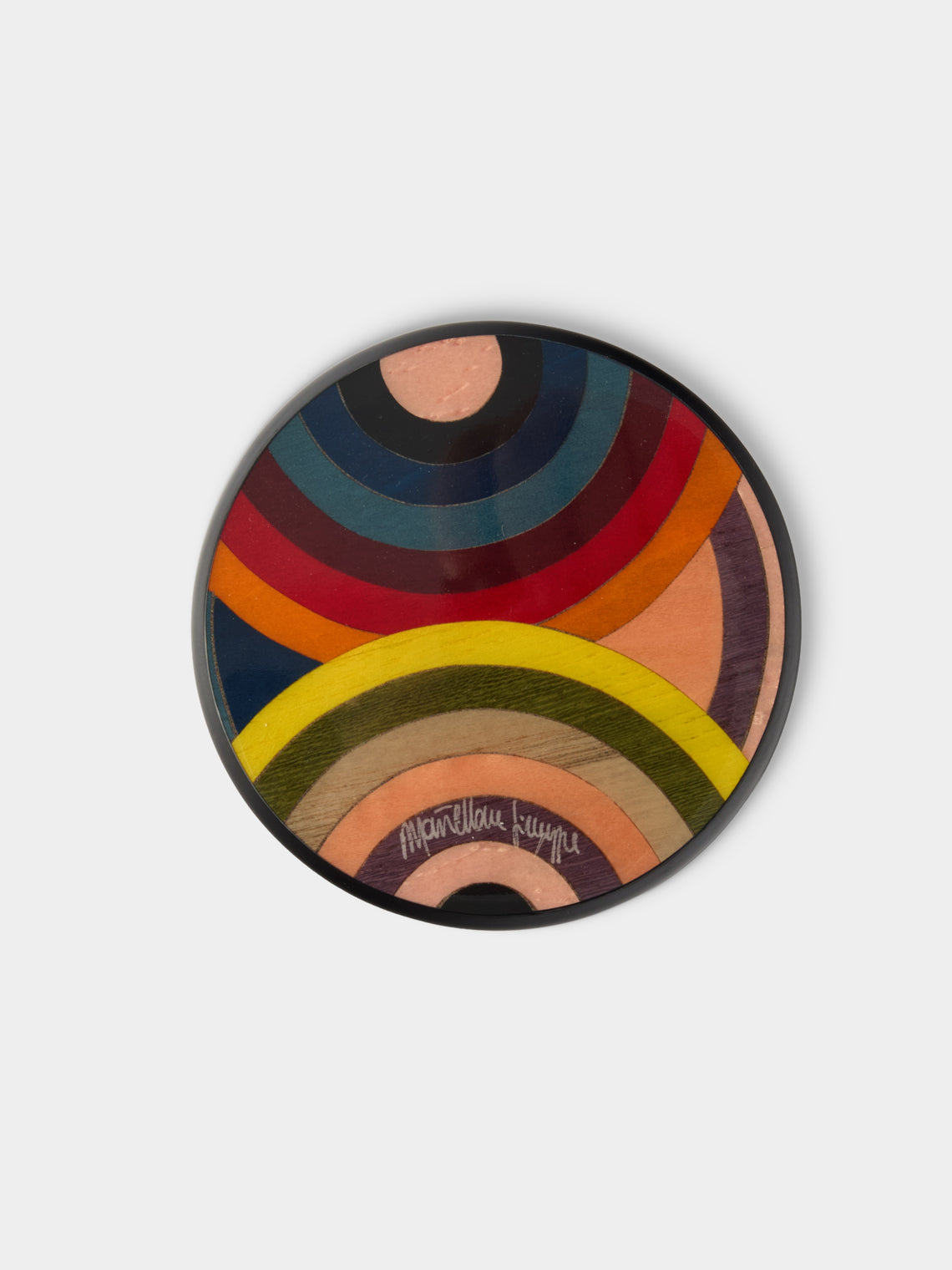 Mastellone Giuseppe - Wood Inlay Coasters (Set of 6) - Multiple - ABASK
