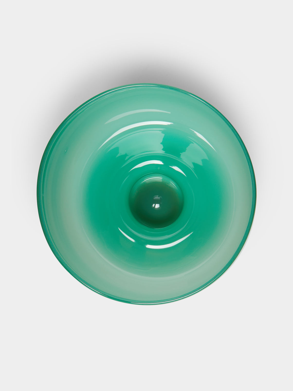 Pierrot Doremus - Hand-Blown Glass Ice Cream Bowls (Set of 4) - Green - ABASK