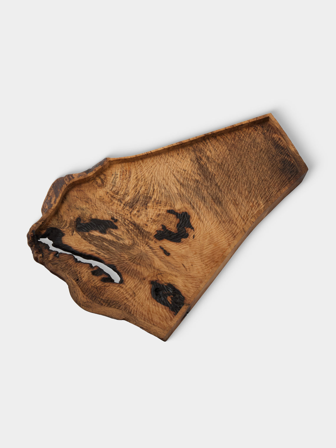 Thursday Furniture - Hand-Carved Black Persimmon Platter - Natural - ABASK