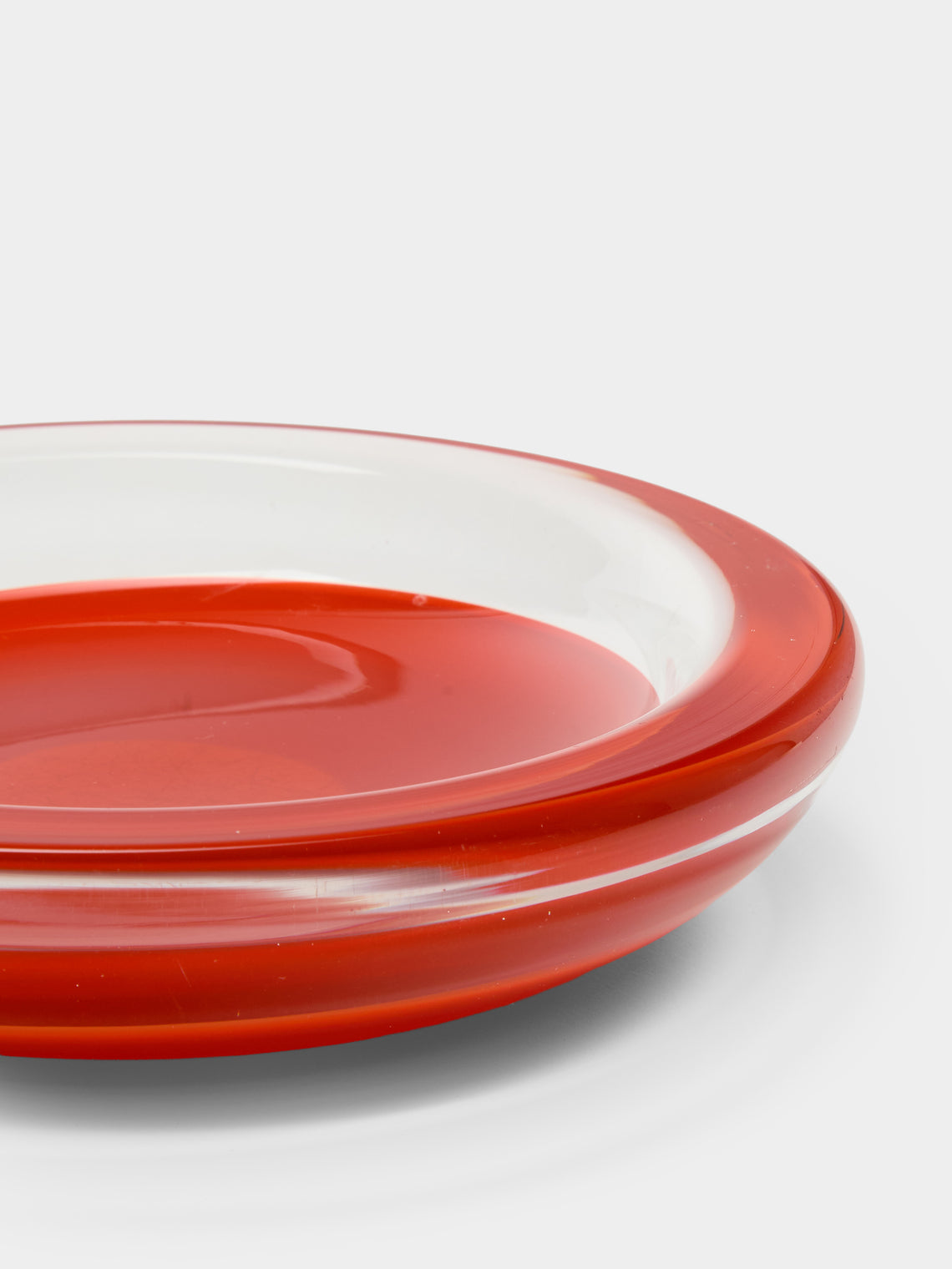 Antique and Vintage - 1970s Murano Glass Ashtray - Orange - ABASK