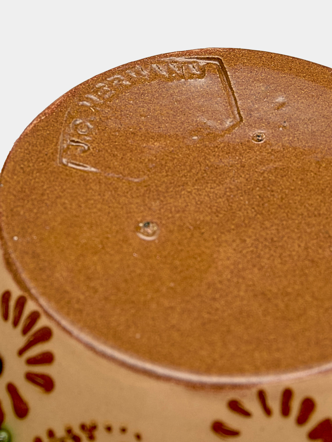 Poterie d’Évires - Flowers Hand-Painted Ceramic Vase - Cream - ABASK