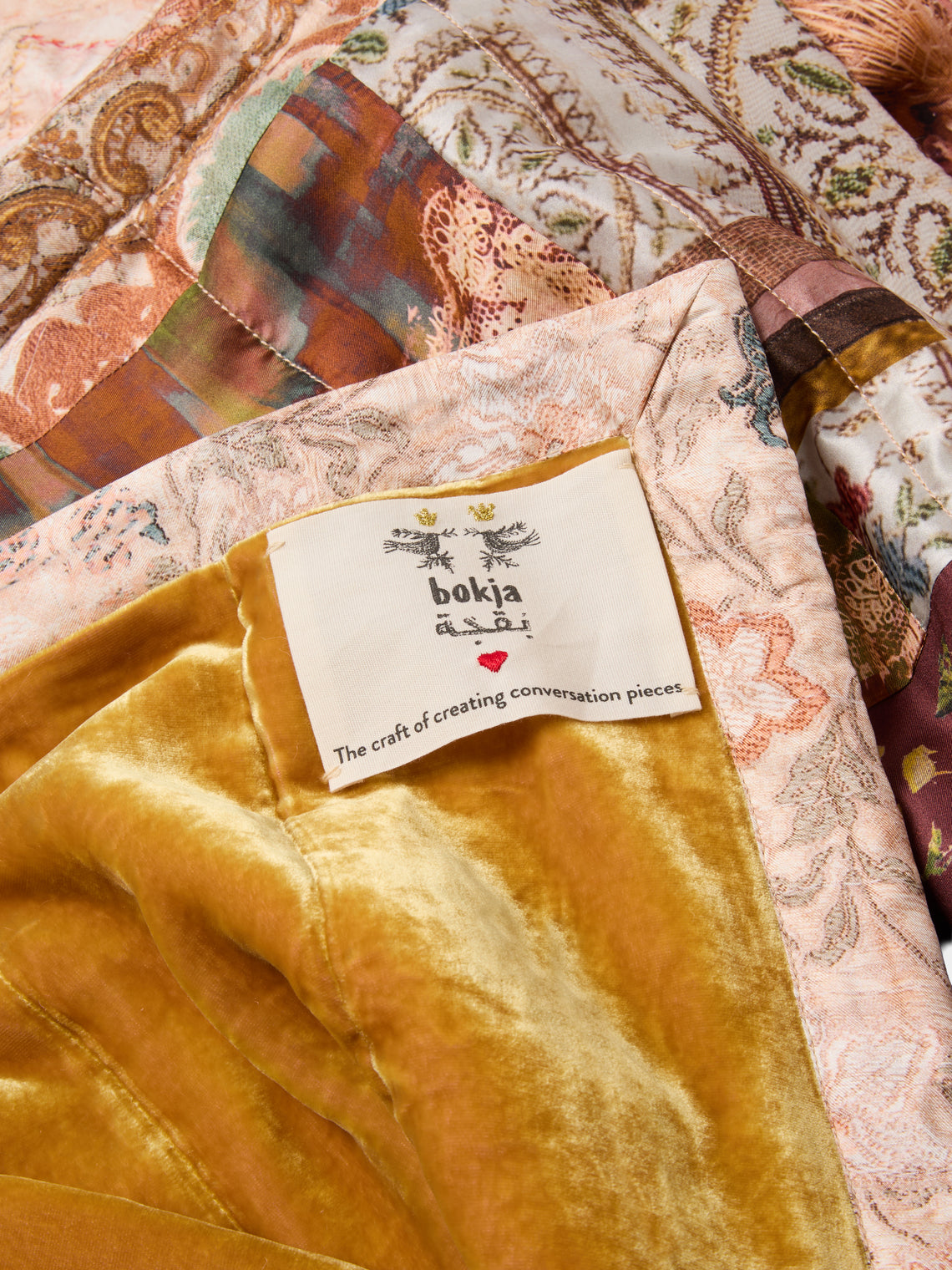Bokja - The Cocoon Silk and Velvet Quilt (78.5in/2m) - Multiple - ABASK
