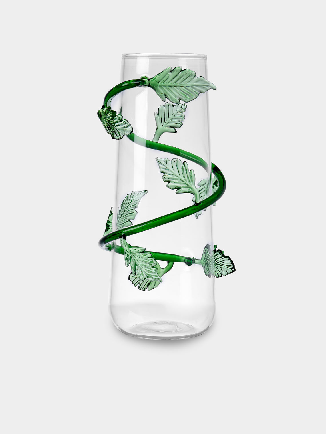 Casarialto - Liana Hand-Blown Glass Bud Vase (11in/28cm) - Clear - ABASK