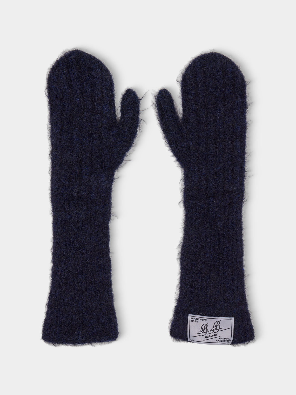 B.B. Wallace - Irwin Wool Mittens | One Size - Navy - ABASK - 