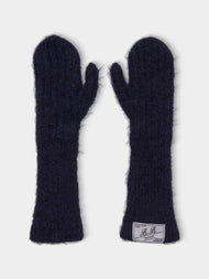 B.B. Wallace - Irwin Wool Mittens | One Size - Navy - ABASK - 