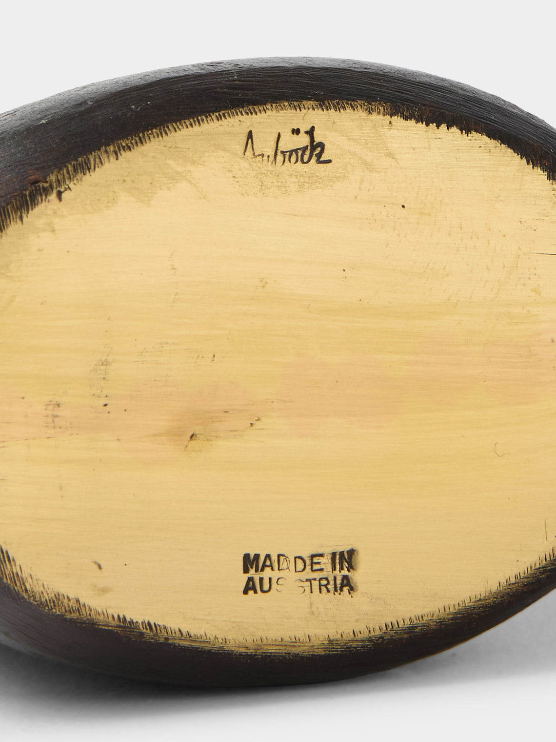 Carl Auböck - Collar Brass Bud Vase (5in/12.5cm) - Black - ABASK