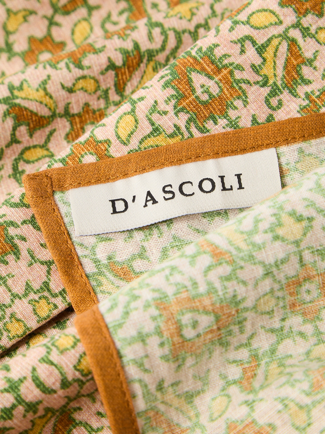 D'Ascoli - | Set of 4 | Malaga Printed Linen Napkins - Multiple - ABASK
