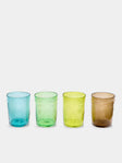 Michael Ruh Studio - Coastal Interface Hand-Blown Glass Highballs (Set of 4) - Multiple - ABASK - 