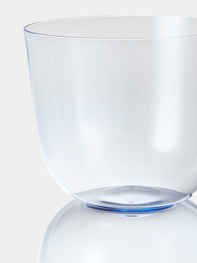 Lobmeyr - | Set of 2 | Alpha Crystal Tumblers - Blue - ABASK