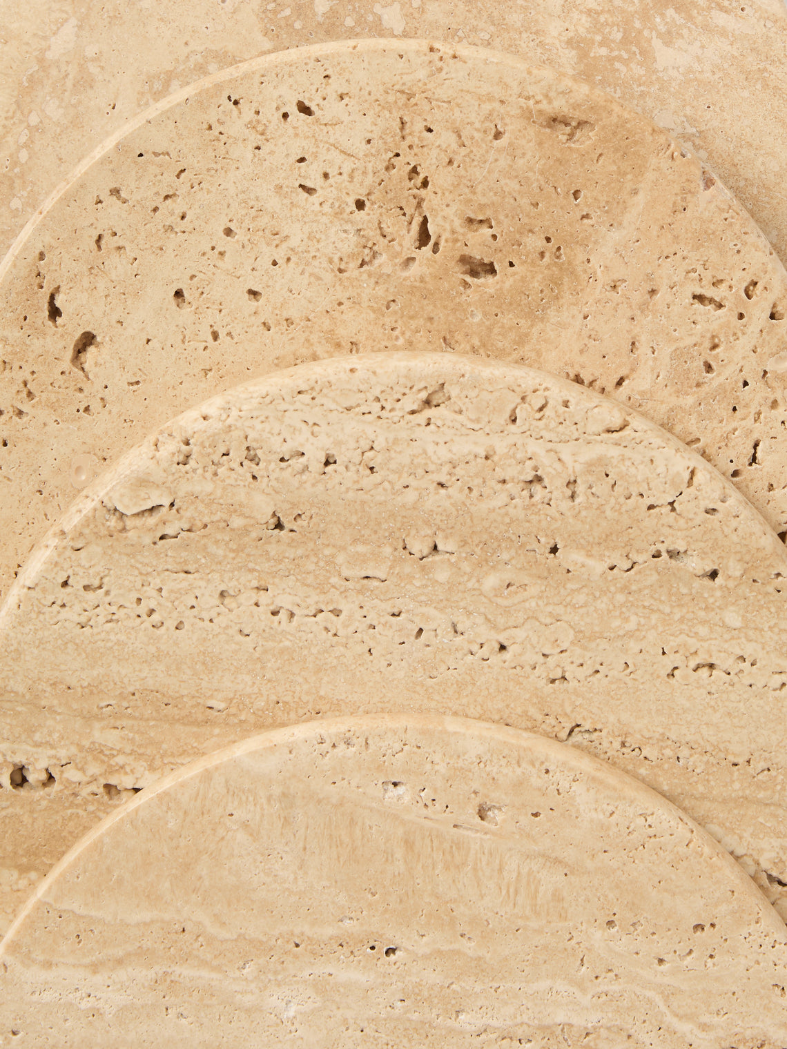Anastasio Home - | Set of 4 | Oversized Marble Coasters - Beige - ABASK