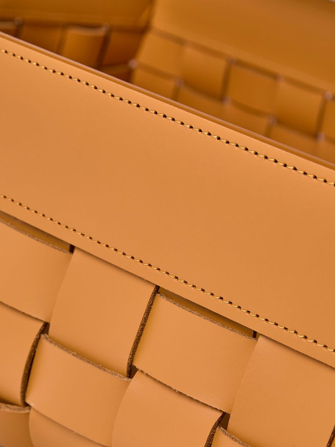 Riviere - Barcelona Water-Resistant Leather Large Basket - Tan - ABASK