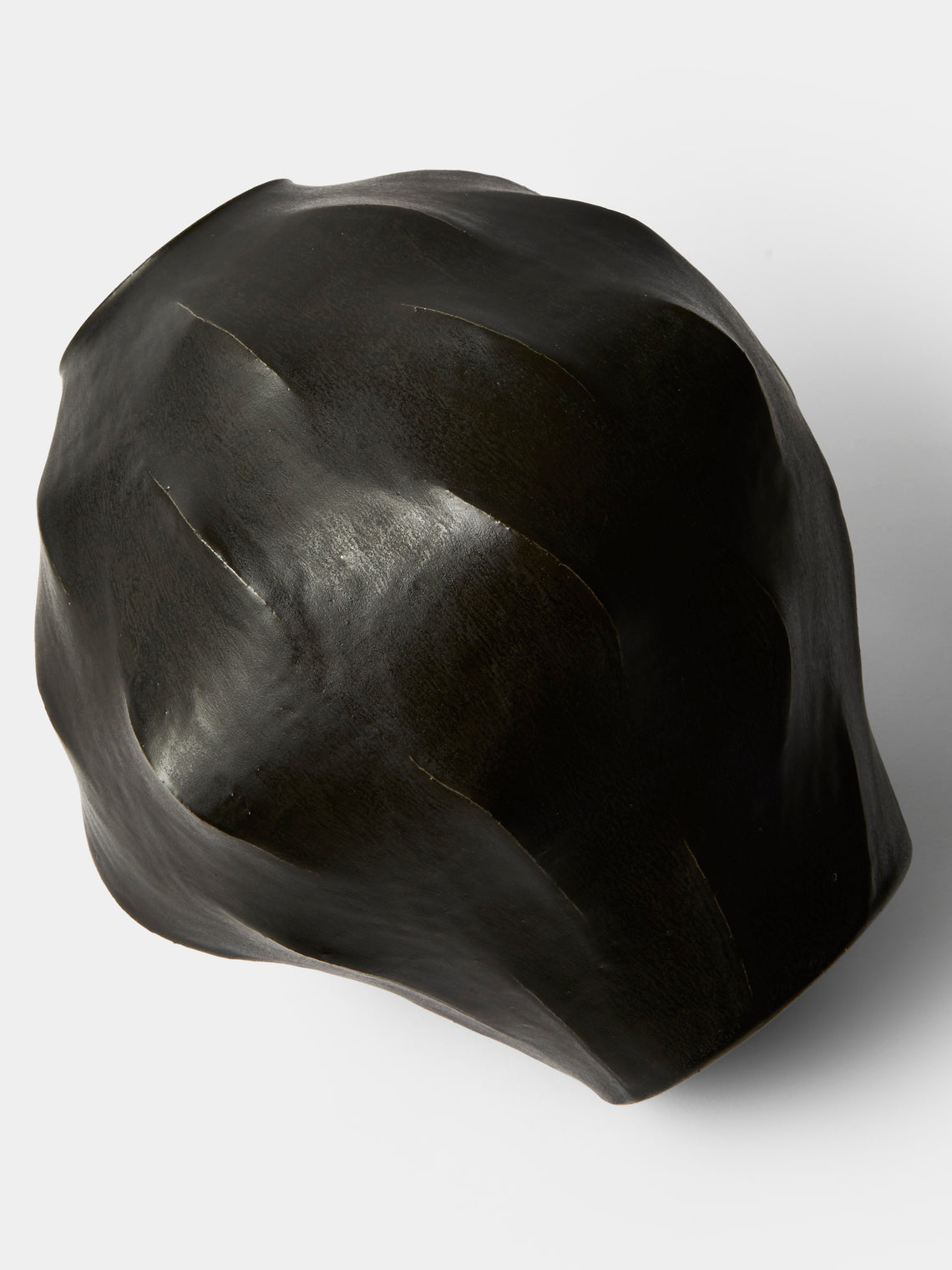 Lee Song-am - Black Clay Vase (13.5in/34cm) - Black - ABASK