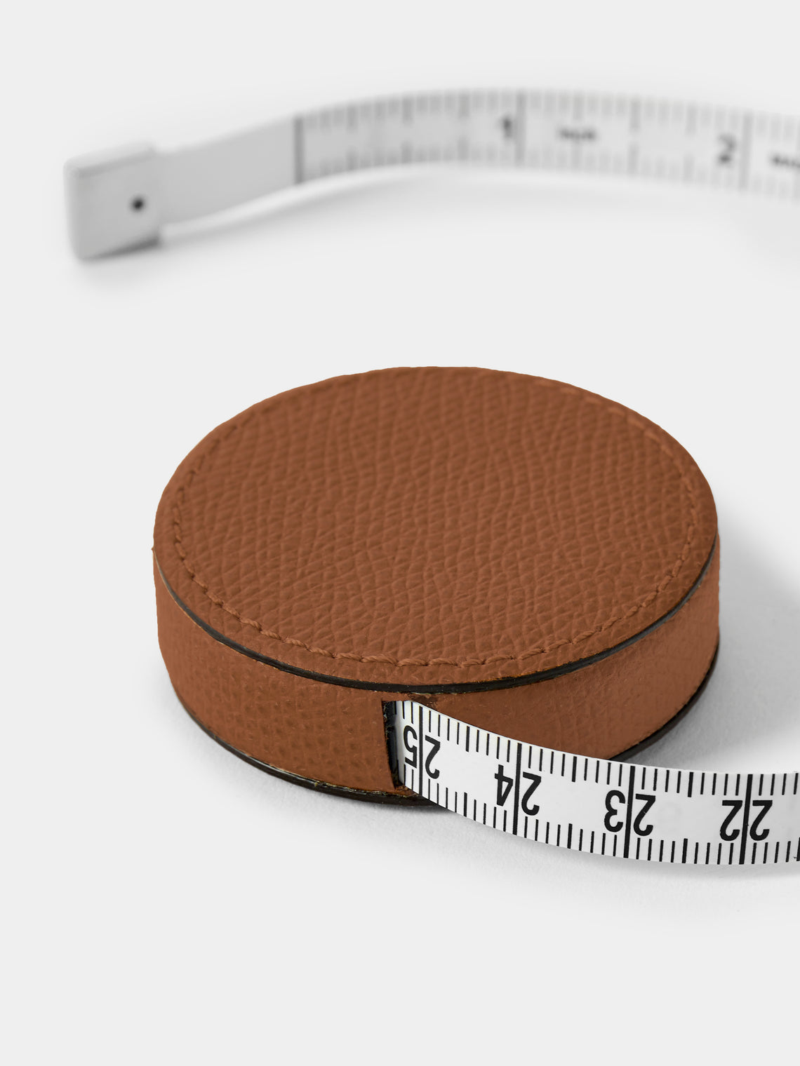 Giobagnara - Leather Pocket Roller Tape Measure - Brown - ABASK