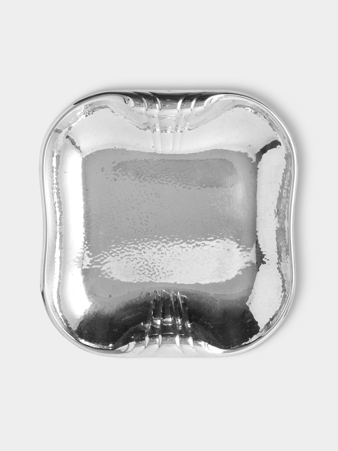 Antique and Vintage - 1970s Italian Silver Plated Hamered Bowl - Silver - ABASK