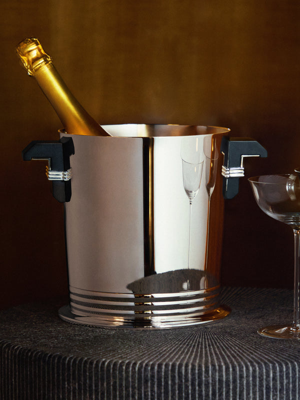 Puiforcat - Art Déco Silver-Plated Champagne Bucket -  - ABASK