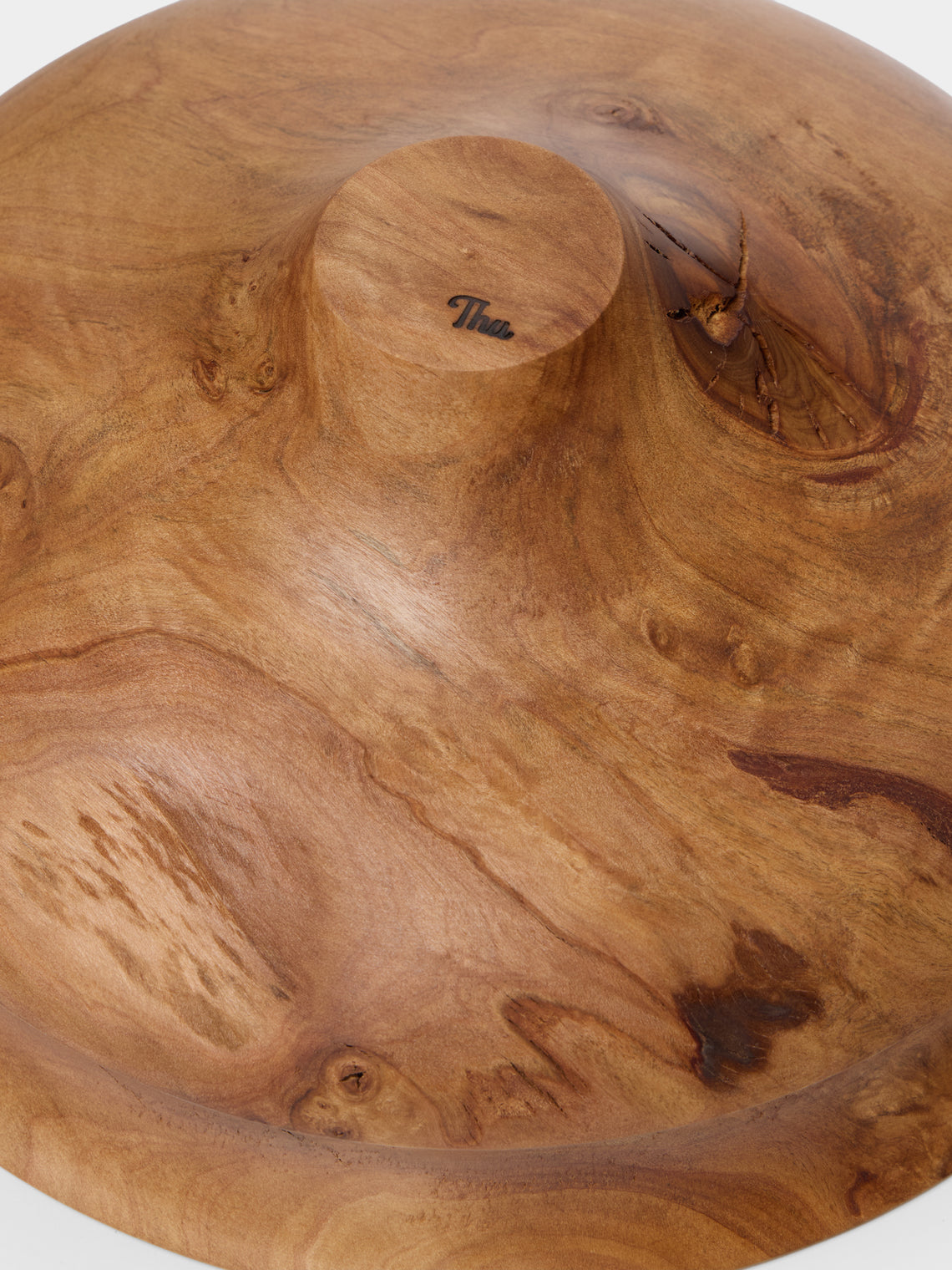 Thursday Furniture - Hand-Turned Trident Maple Footed Bowl - Brown - ABASK