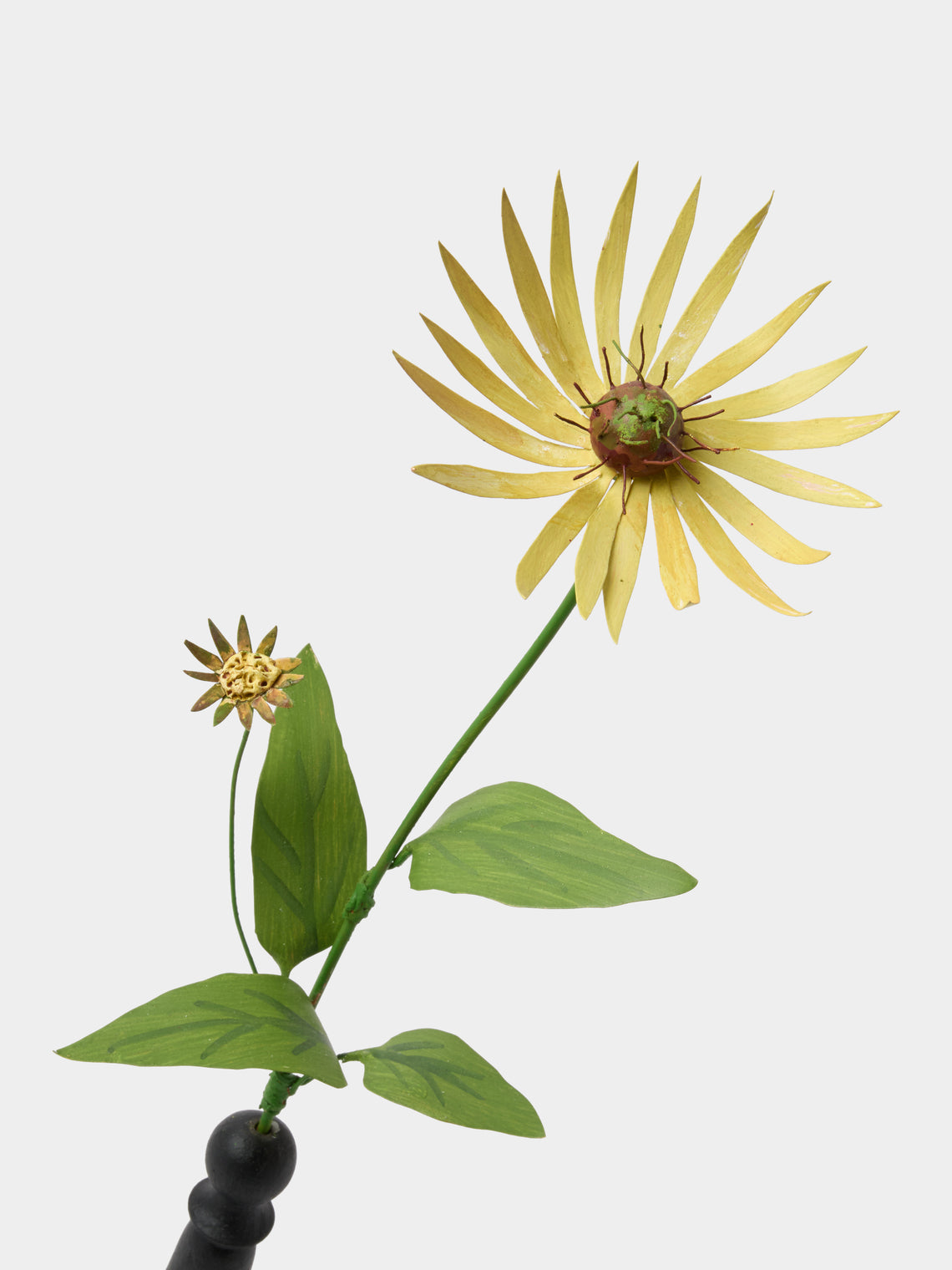 Erbavoglio Milano - Hand-Painted Copper Ornamental Flower - Yellow - ABASK