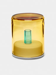 Green Wolf Lighting - Ambra I Hand-Blown Murano Glass Portable Table Light - Yellow - ABASK - 