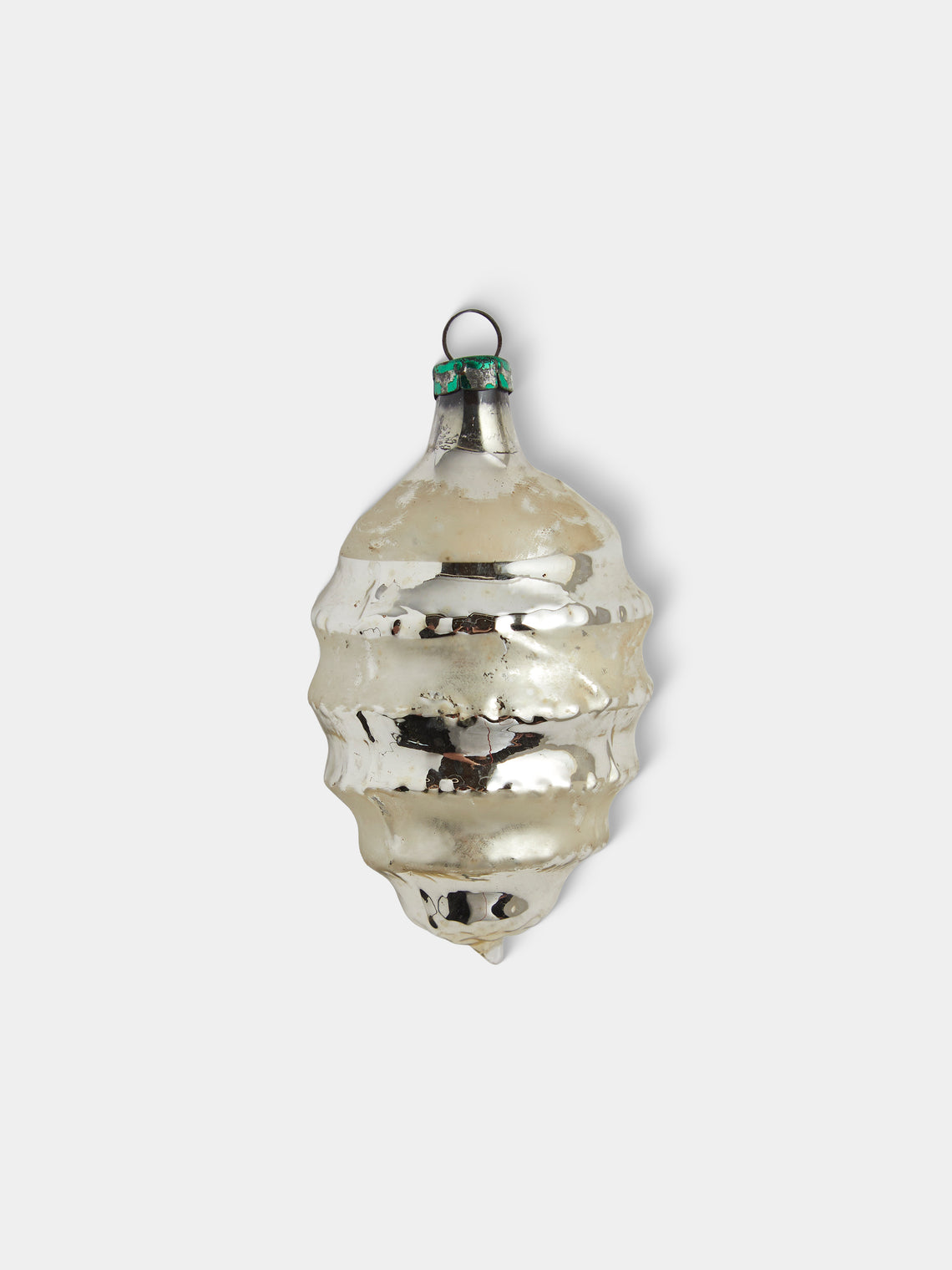 Antique and Vintage - Early-20th-Century Christmas Glass Baubles (Set of 14) - Silver - ABASK