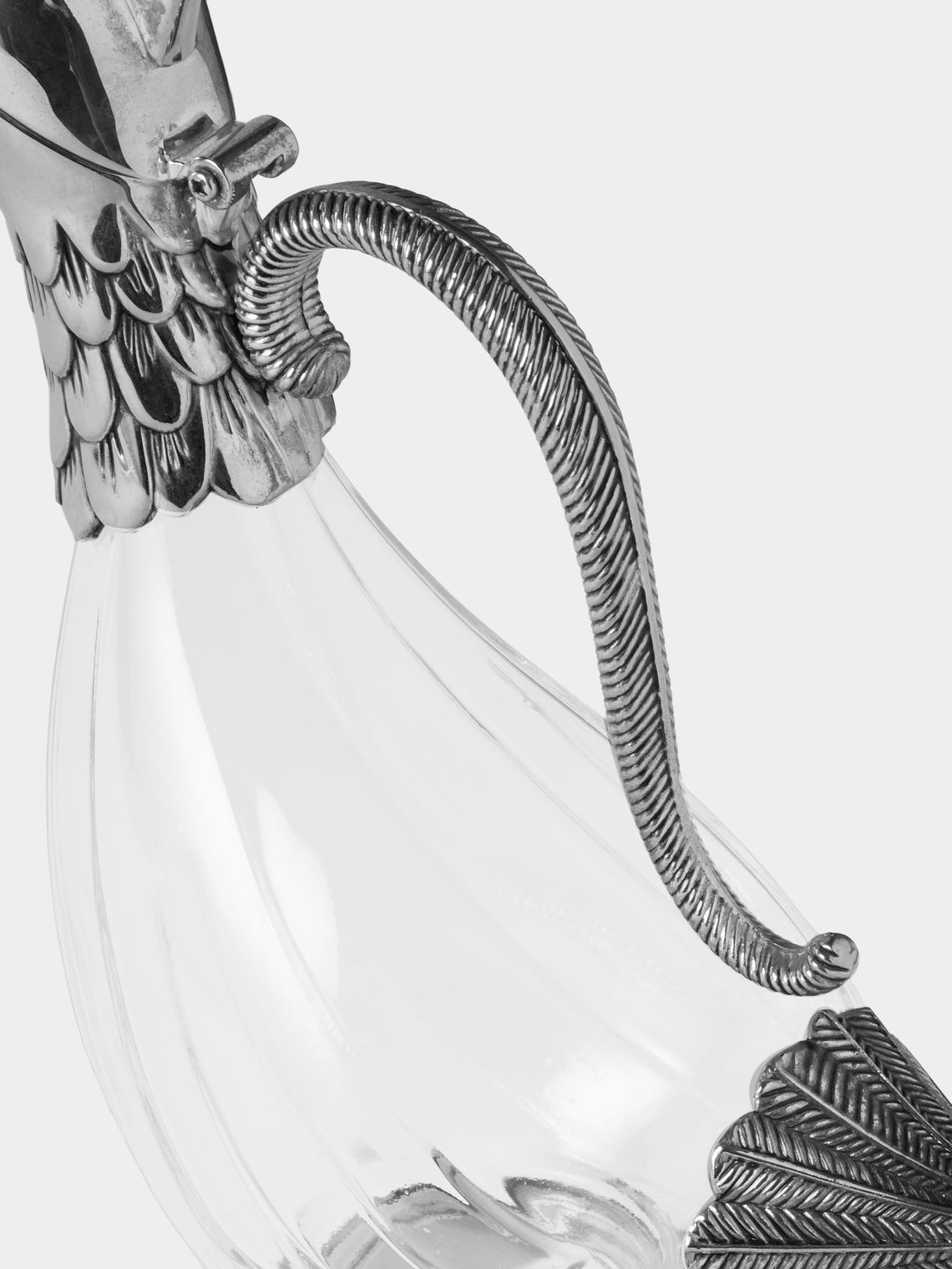 Antique and Vintage - Early-20th-Century Duck Silver-Plated and Glass Decanter - Clear - ABASK
