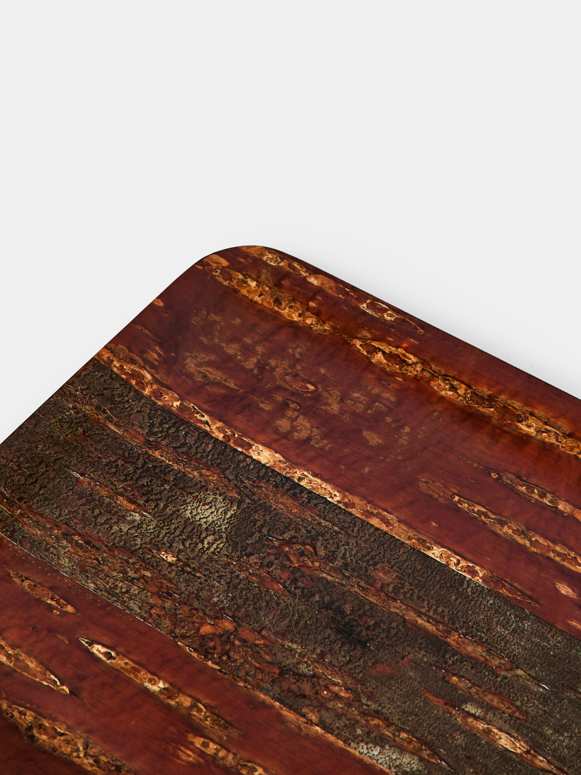 Denshiro - Cherry Bark Two-Tone Tray (14in/36cm) - Brown - ABASK