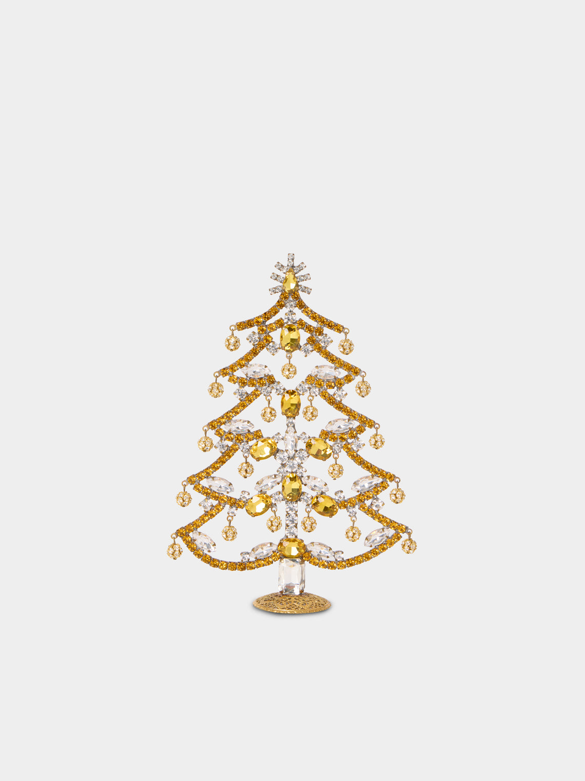 ABASK Decorations - Czech Crystal Tree - Yellow - ABASK - 