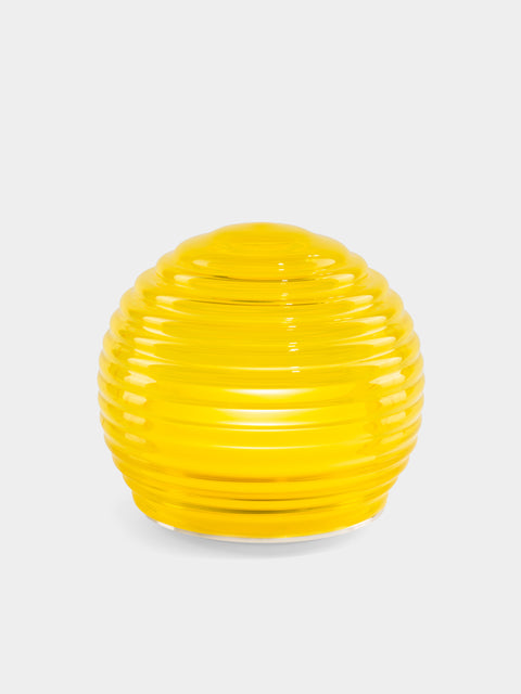 Green Wolf Lighting - Giallo Curve Hand-Blown Murano Glass Portable Table Light - Yellow - ABASK - 