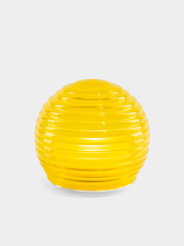 Green Wolf Lighting - Giallo Curve Hand-Blown Murano Glass Portable Table Light - Yellow - ABASK - 