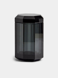 Decor Walther - Cut Crystal Lidded Jar - Black - ABASK - 