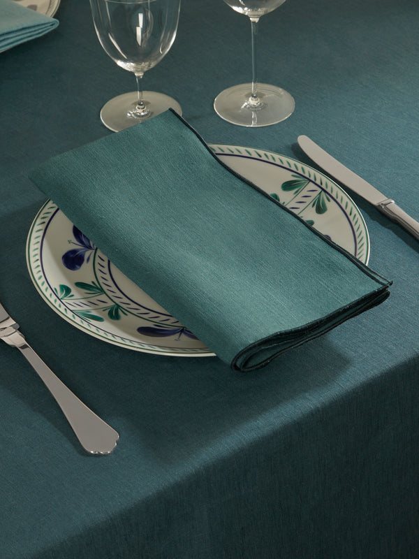 Borgo delle Tovaglie - Filo Linen Extra Large Napkins (Set of 4) - Blue - ABASK