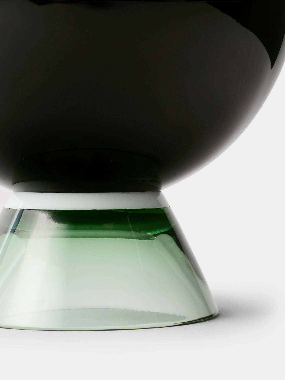 Venini - 1994 Ettore Sottsass Yemen Murano Glass Vase (12in/30cm) - Black - ABASK