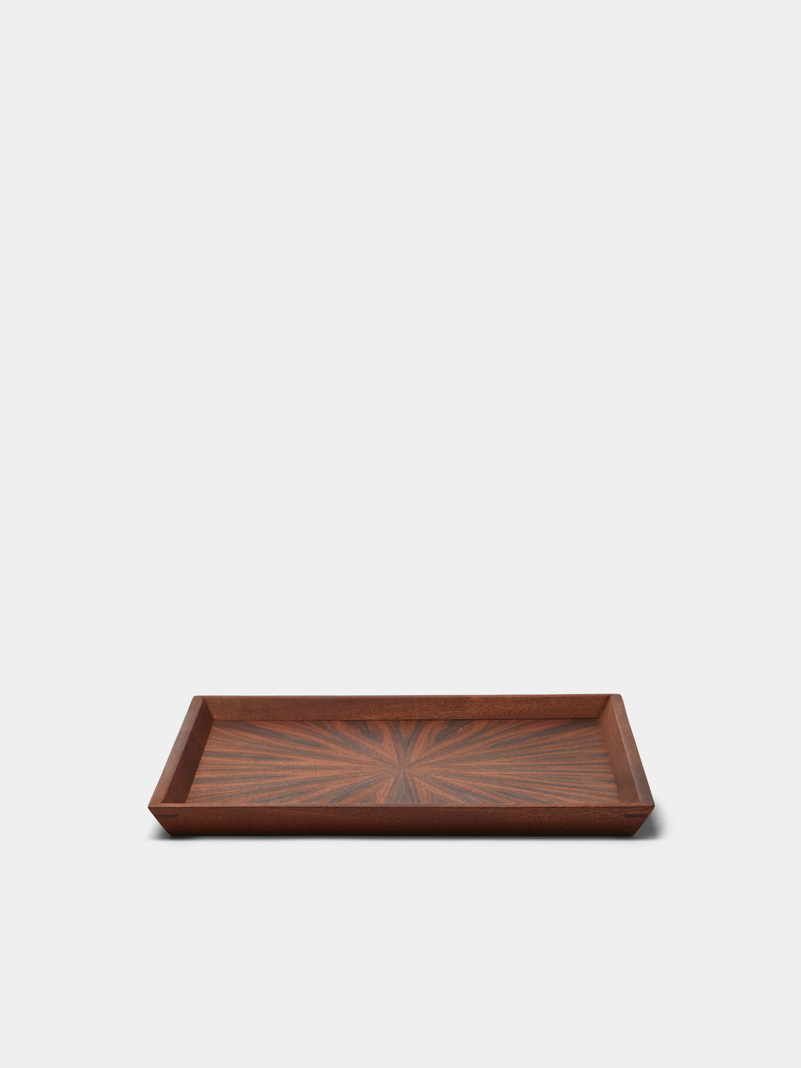 Mori Kougei - Poke Morado Wood Square Tray (10.5in/26.5cm) - Brown - ABASK